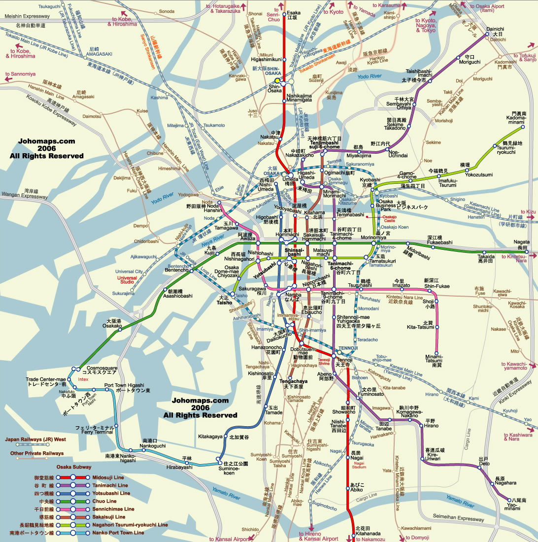 osaka metro map